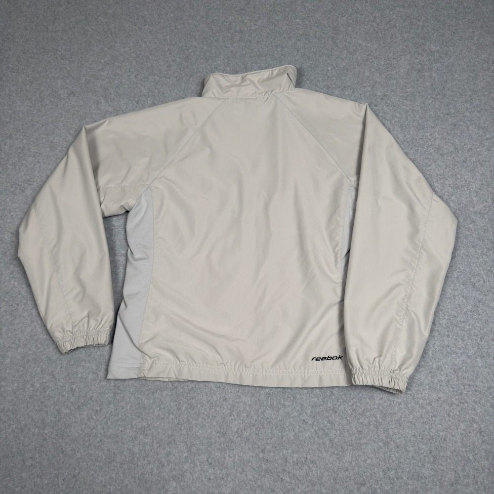 VTG Reebok Lightweight Track Jacket Full Zip Mock Neck Athletic Sportswear S - Picture 9 of 10